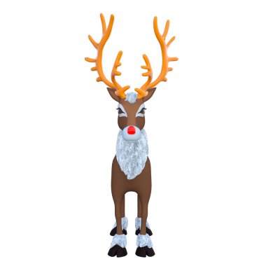 Reindeer 3d illüstrasyon　